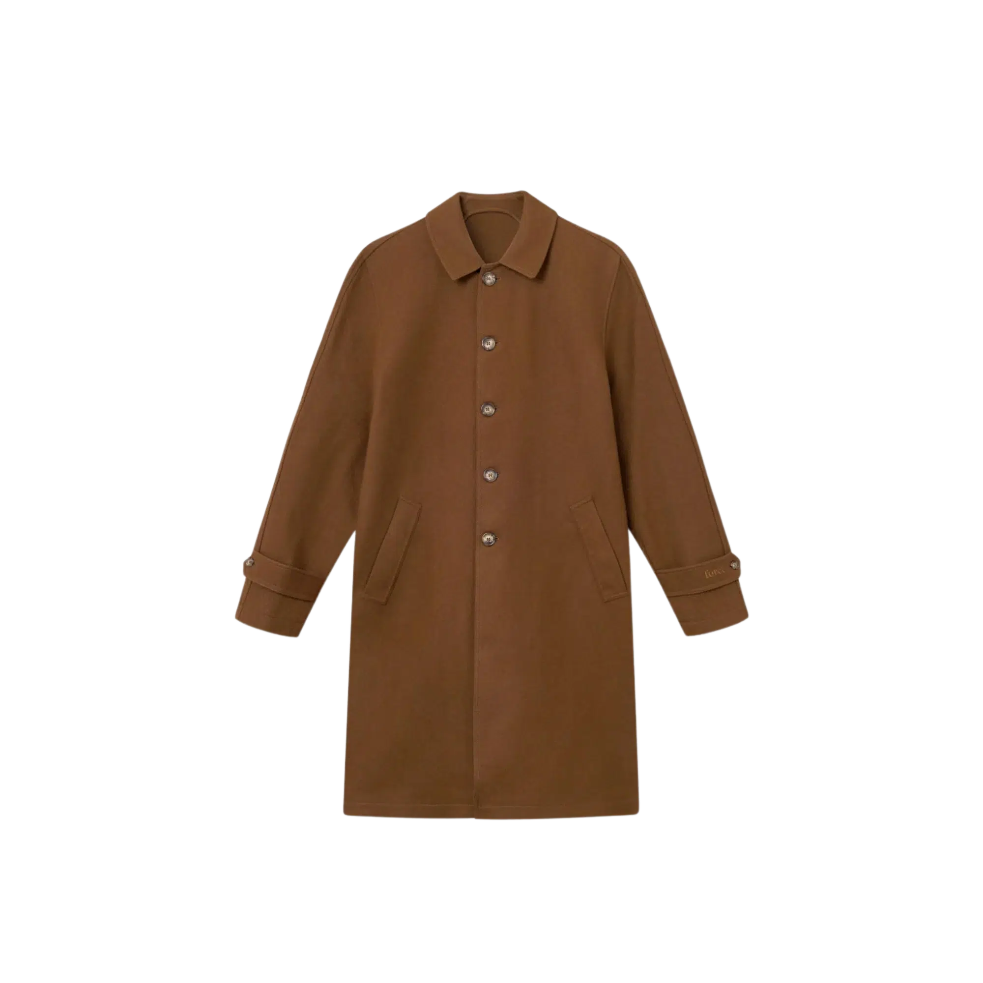 Image produit SHELTER WOOL LONG COAT – BROWN I Foret